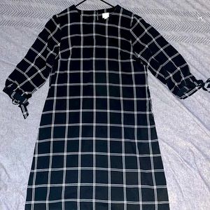 Black plaid dress